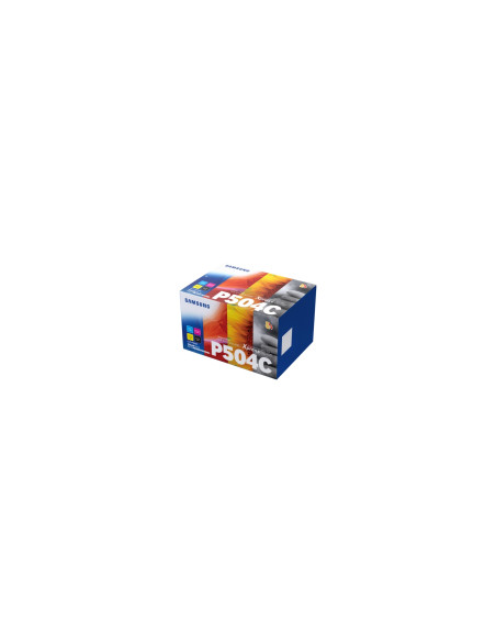 Samsung Paquete de 4 Cartuchos de Tóner Original HP CLT-P504C