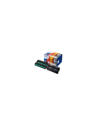 Samsung Paquete de 4 Cartuchos de Tóner Original HP CLT-P504C
