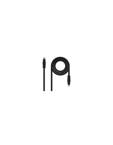 Nanocable Cable de red latiguillo RJ45 LSZH Cat.6A UTP AWG24, Negro,