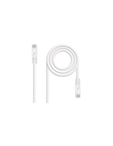 Nanocable Cable de red latiguillo RJ45 LSZH Cat.6A UTP AWG24, Blanco,