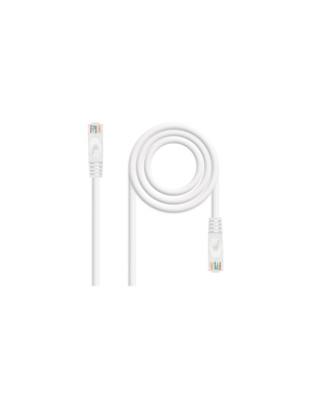 Nanocable Cable de red latiguillo RJ45 LSZH Cat.6A UTP AWG24, Blanco,