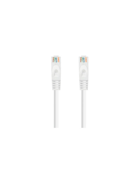Nanocable Cable de red latiguillo RJ45 LSZH Cat.6A UTP AWG24, Blanco,