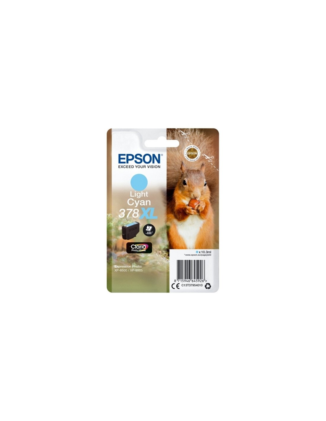 CARTUCHO EPSON 378XL FOTOHD 10.3ML CIAN CLARO C13T37954010