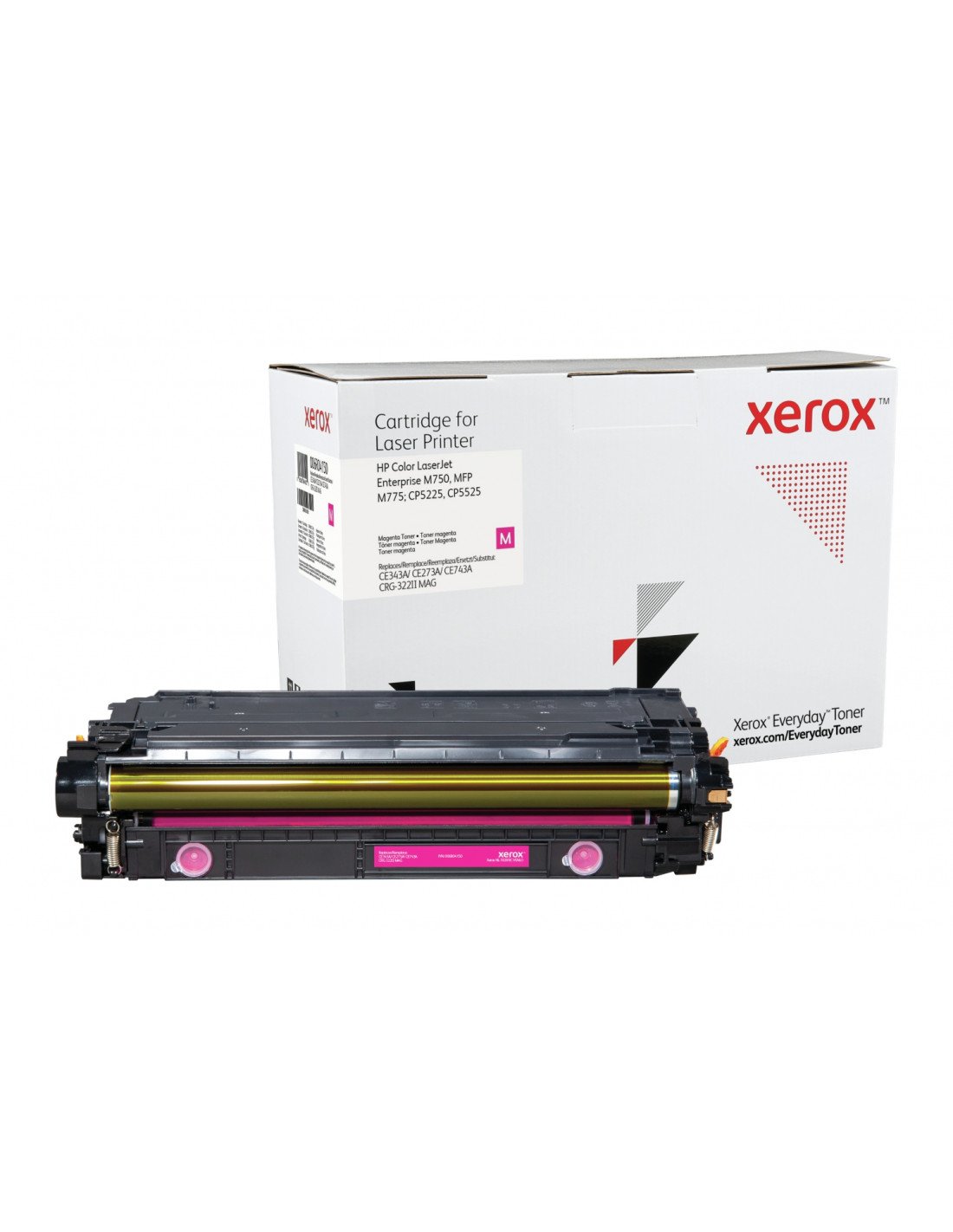 Toner xerox magenta everyday compatible con hp CE343A CE273A CE743A equivalente de 16000 paginas 006R04150
