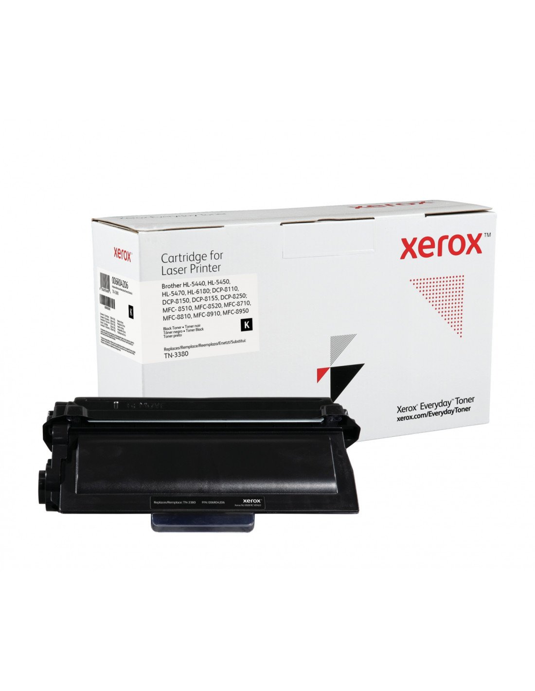 Toner xerox mono everyday compatible con brother TN-3380 equivalente de 8000 paginas 006R04206