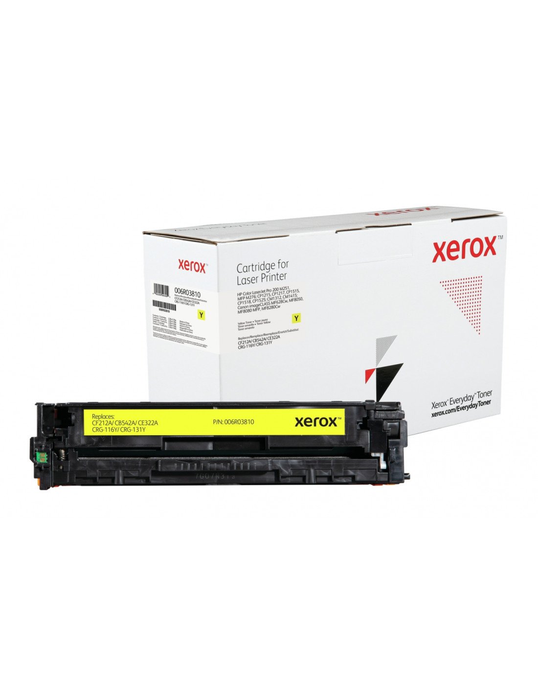 Toner xerox amarillo everyday compatible con hp CF212A CB542A CE322A CRG-116Y CRG-131Y equivalente de 1800 paginas 006R03810