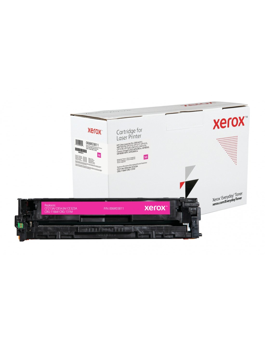 Toner xerox magenta everyday compatible con hp CF213A CB543A CE323A CRG-116M CRG-131M equivalente de 1800 paginas 006R03811