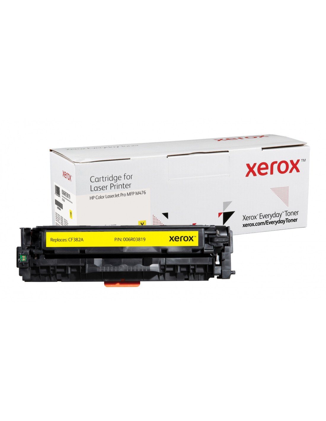 Toner xerox amarillo everyday compatible con hp CF381A equivalente de 2700 paginas 006R03819