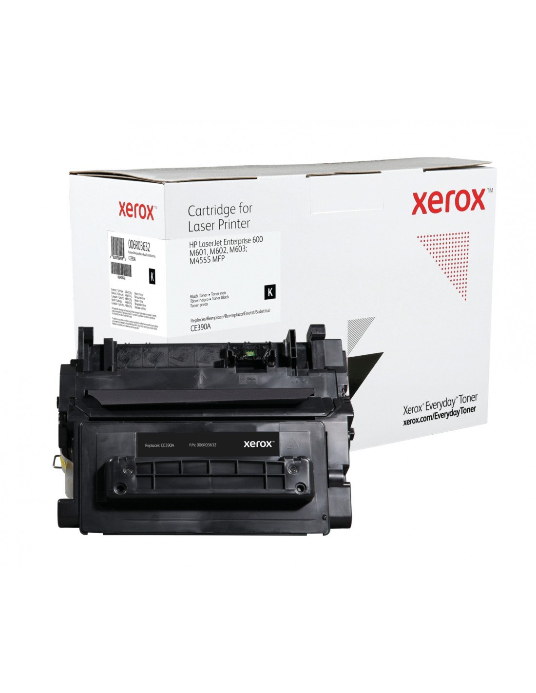 Toner xerox negro everyday compatible hp CE390A 10000 paginas 006R03632