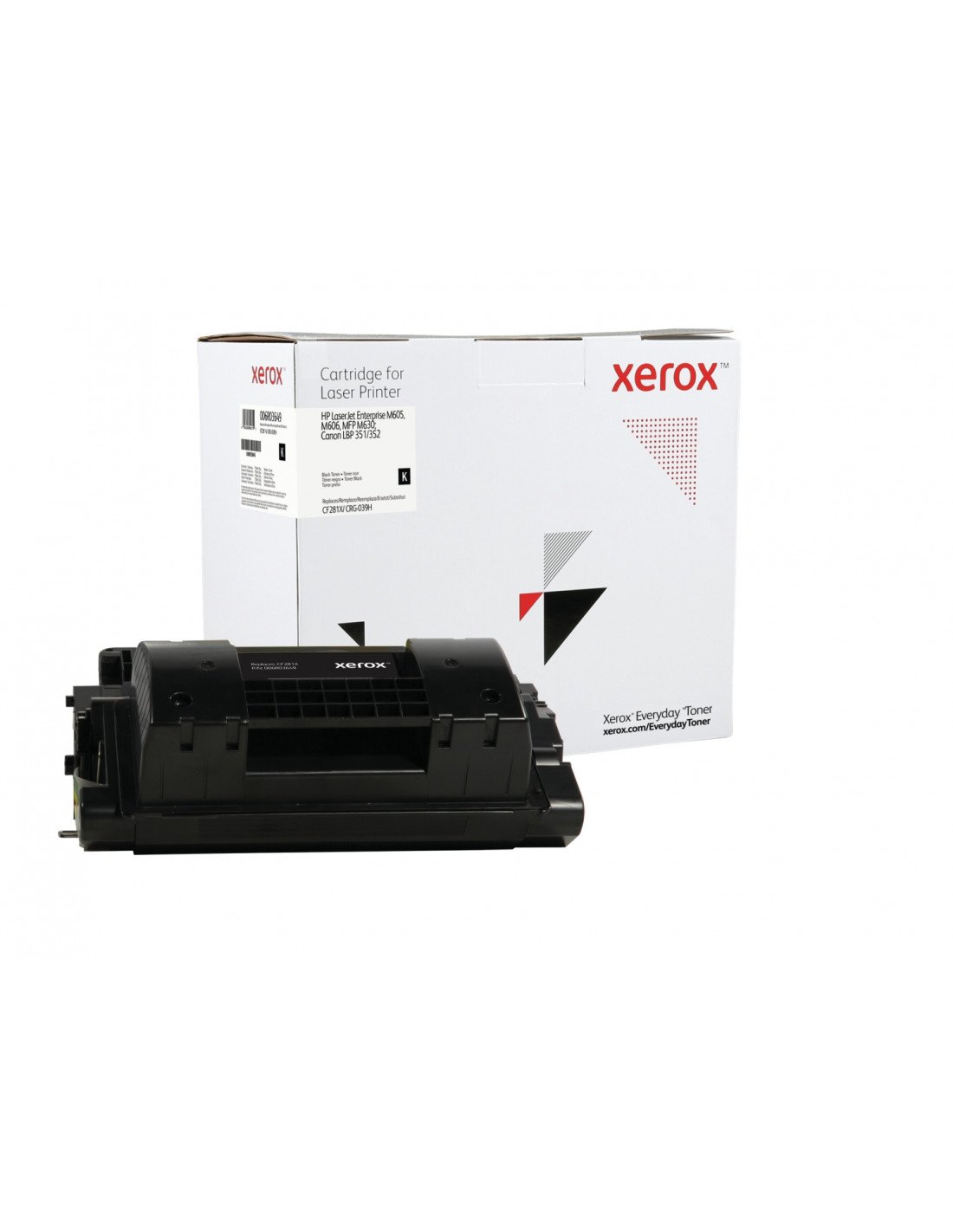 Toner xerox negro everyday compatible hp CF281X CRG-039H 25000 paginas 006R03649