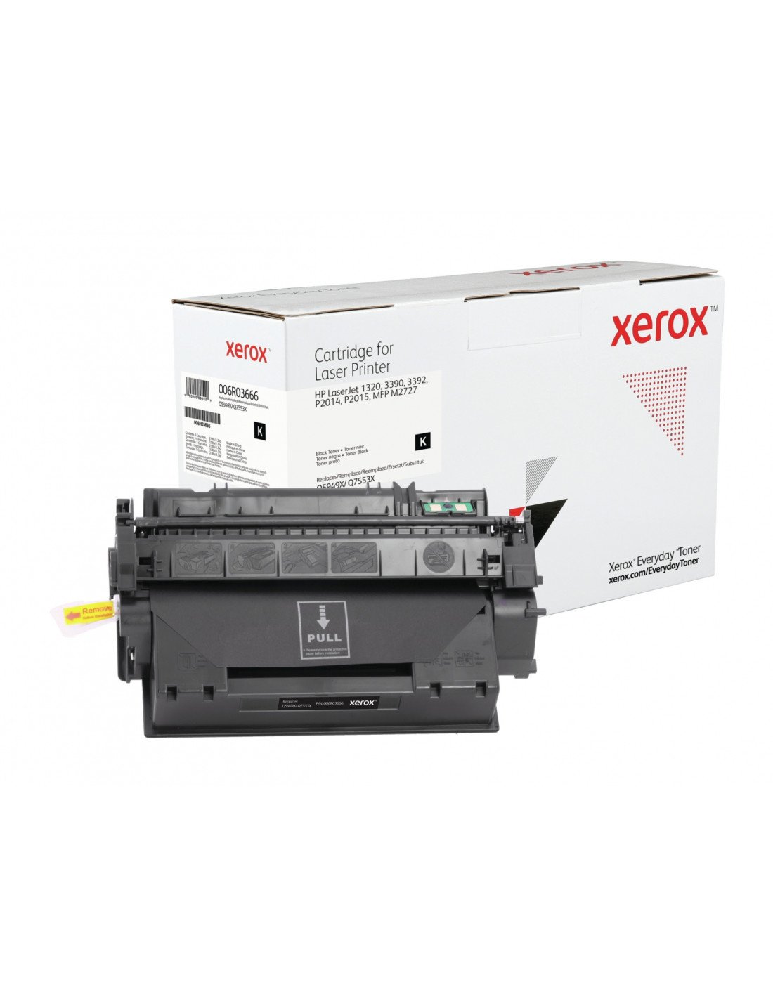Toner xerox compatible hp Q5949X Q7553X equivalente de 6000 paginas negro 006R03666