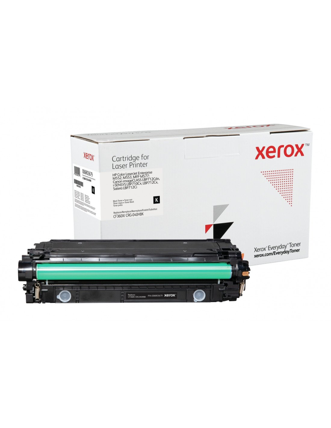 Toner xerox negro everyday HP CF360X CRG-040HBK equivalente de 12500 paginas 006R03679
