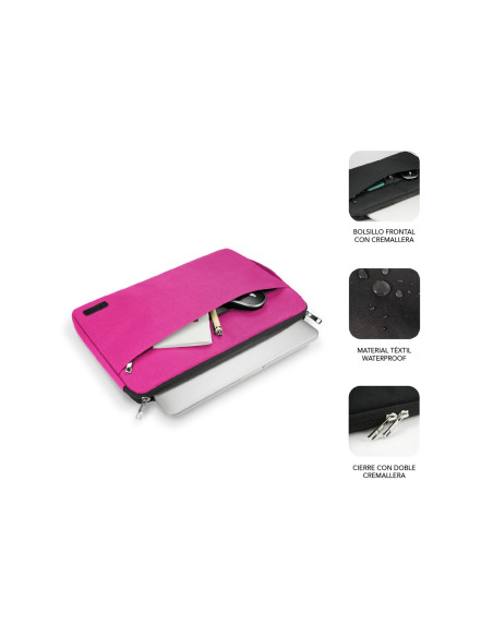 Subblim Funda ordenador urban laptop sleeve 15.6P poliester Rosa