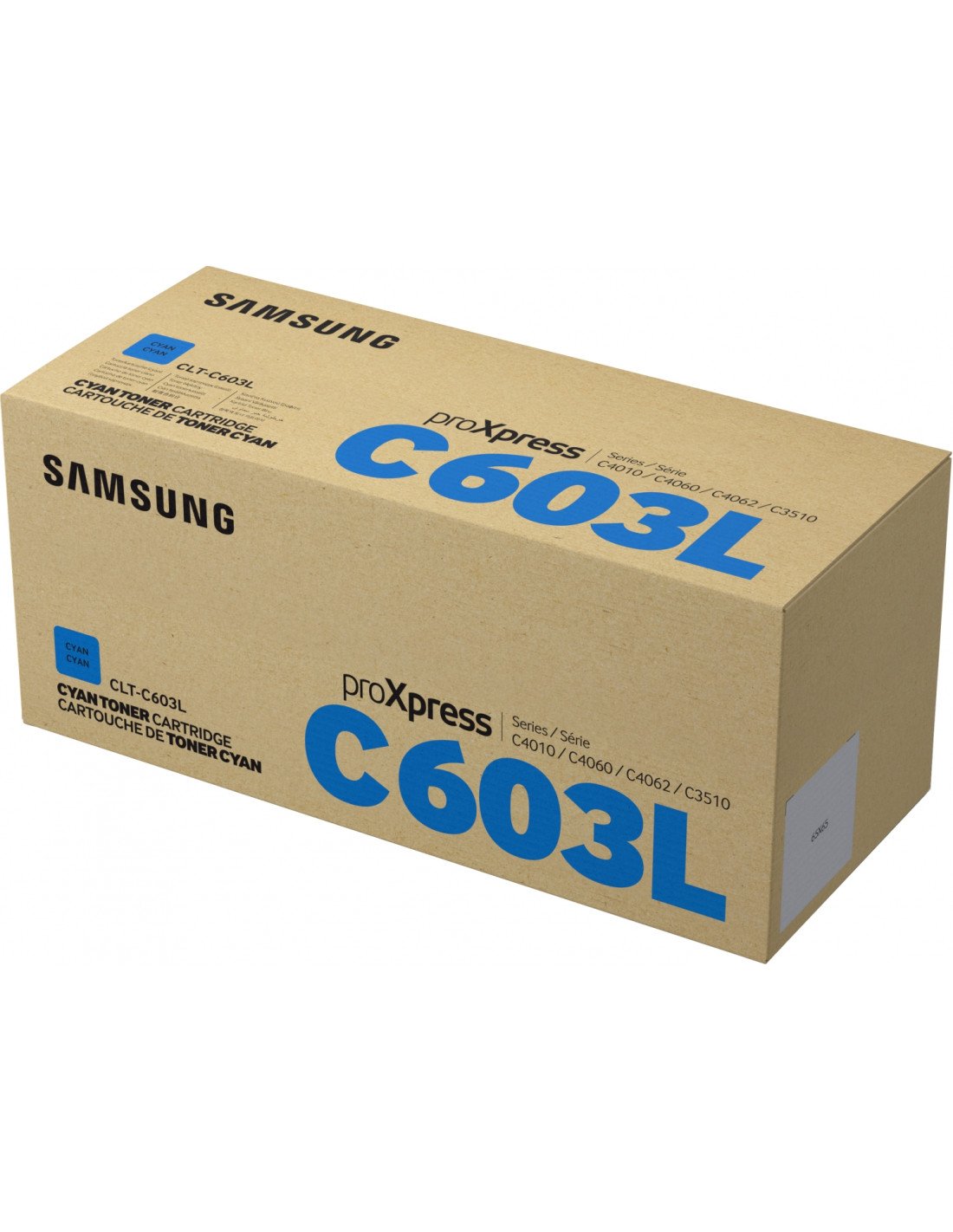 Cartucho de tóner Samsung CLT-C603L Original de alto rendimiento Cian