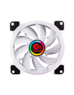 TALIUS Ventilador caja RGB Iris 16Led 12cm Blanco 2