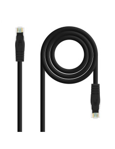 Nanocable Cable Red Latiguillo RJ45 LSZH CAT.6A UTP AWG24, Negro, 25