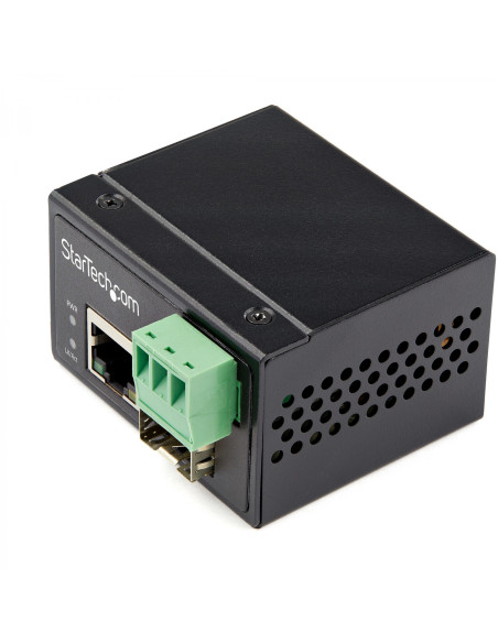 StarTech.com Conversor de Medios Ethernet Industrial de Fibra Multi o