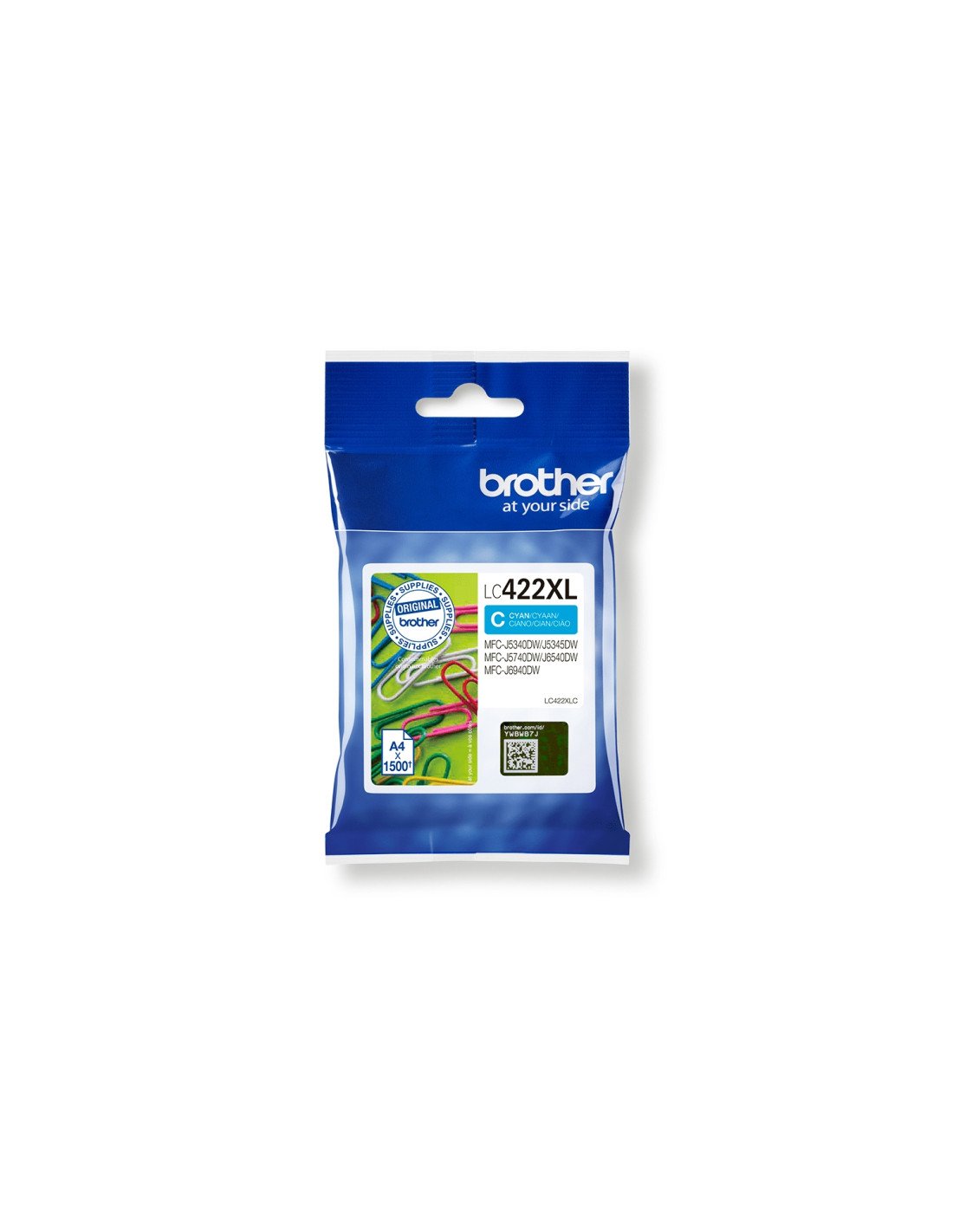 Brother LC-422XLC cartucho de tinta 1 pieza(s) Original Cian