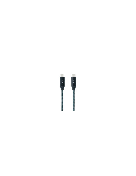 Nanocable Cable USB 3.2 Gen2x2 20Gbps 5A/100W 4K/60Hz USB-C/M-USB-C/M, Gris/Negro, 1.5 m