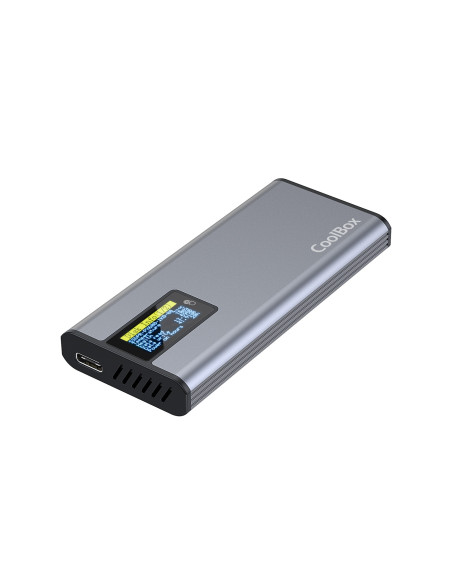 CoolBox COO-MCM-M2F caja para disco duro externo Caja externa para unidad de estado sólido (SSD) Gris M.2