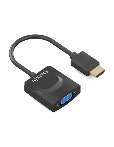 AISENS Conversor HDMI a SVGA, HDMI A/M-SVGA/H, Negro, 15сm