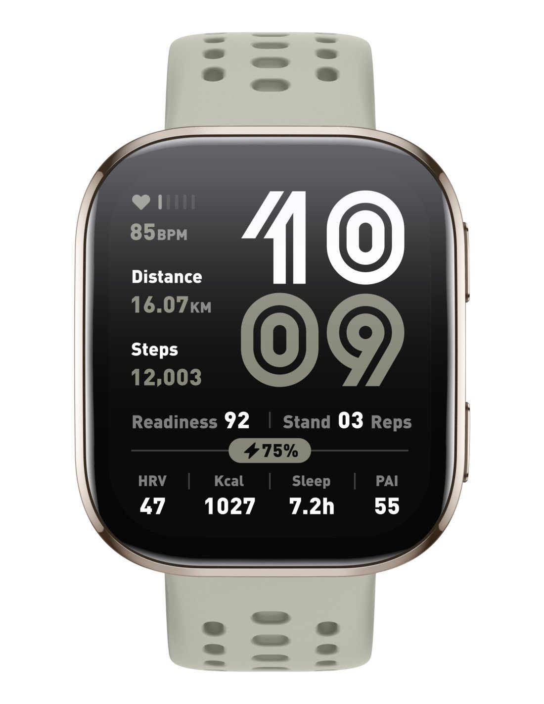 Amazfit Bip 6 Stone 5 cm (1.97") AMOLED Digital 390 x 450 Pixeles Pantalla táctil Oro GPS (satélite)