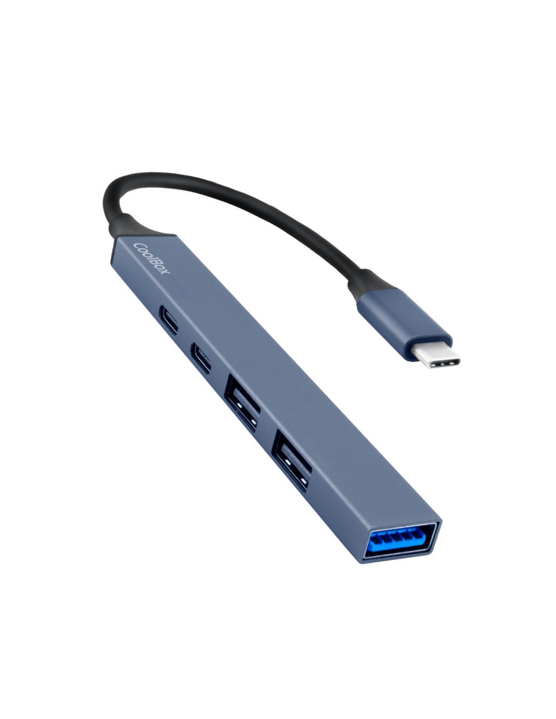 CoolBox MINIDOCK 5 ALUMINIO USB-C + PD 100W/2X USB-A/1X USB-C/1X USB-A 3.2 GEN1