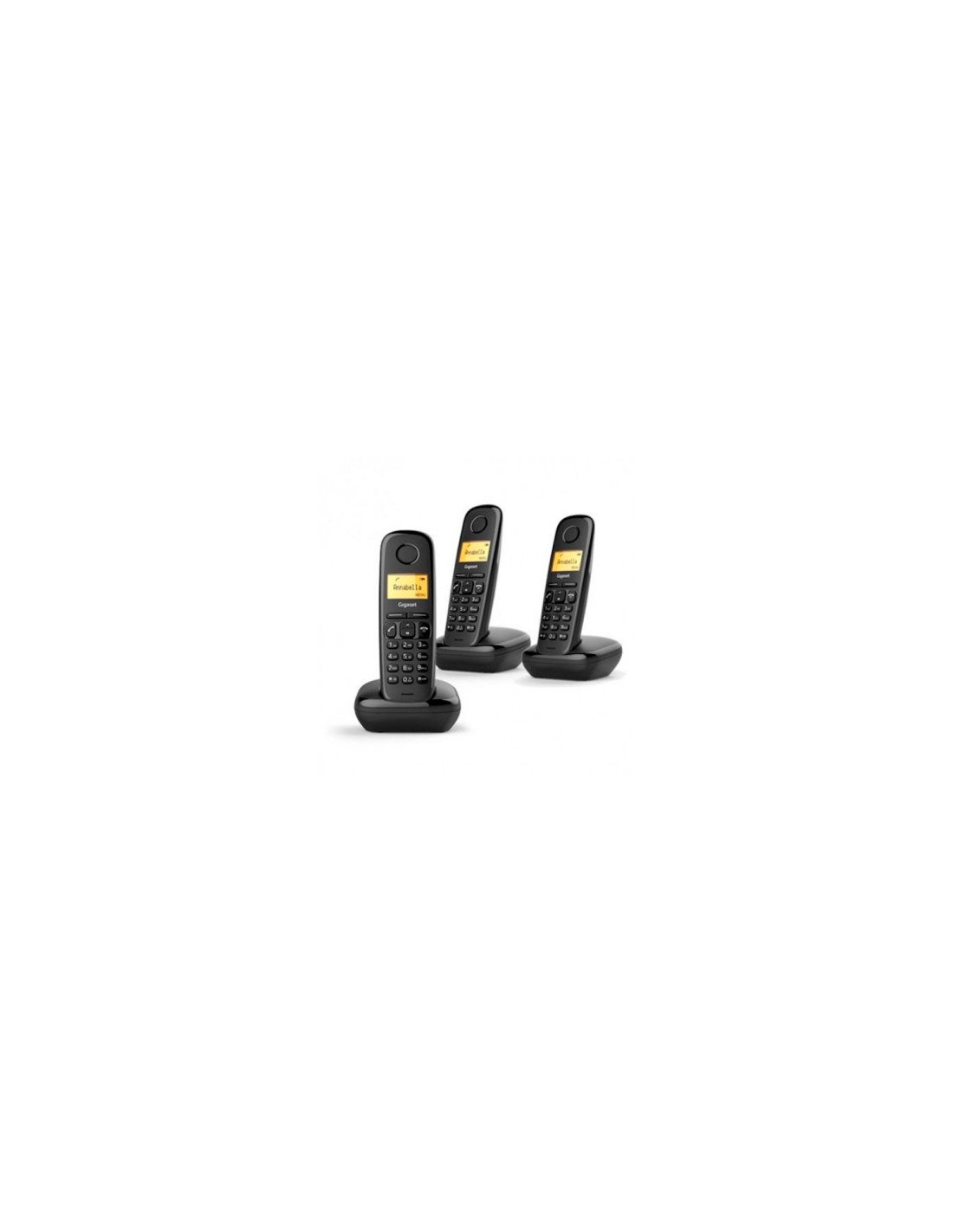 TELEFONO INALAMBRICO GIGASET A170 TRIO NEGRO L36852-H2802-D211