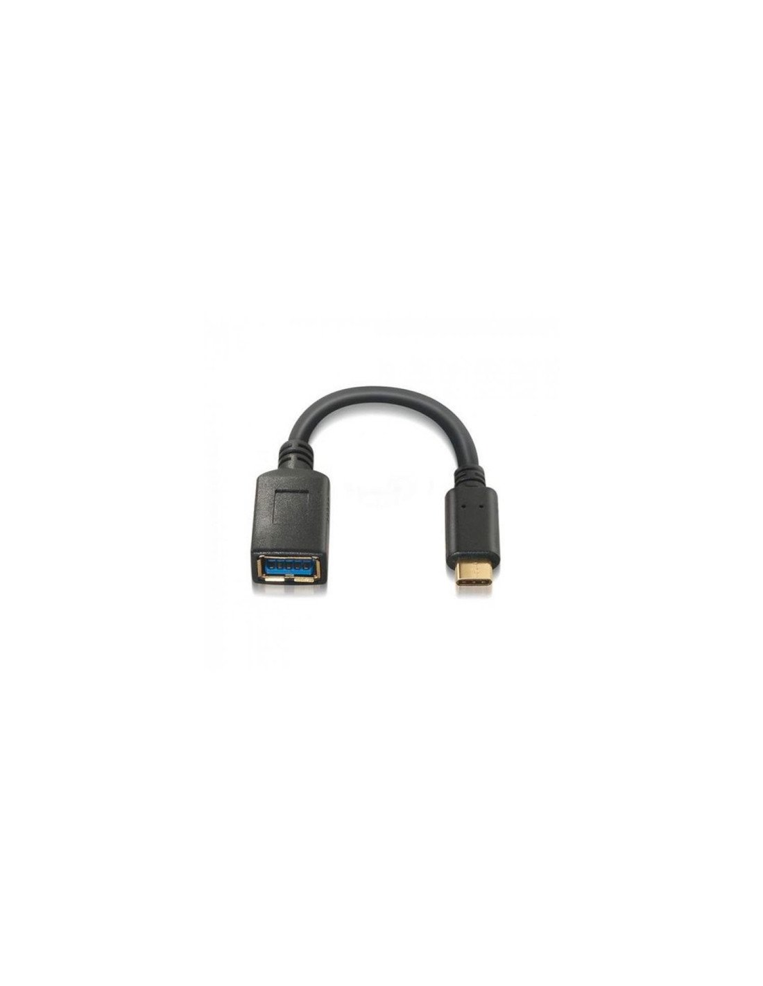 CABLEAISENS  OTG USB(A)H A USB TIPO C M 3.1 NEGRO A107-0062