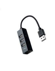 Nanocable Hub USB 2.0 con 4 Puertos de USB 2.0, USB-A/M-USB 2.0/H,