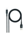 Nanocable Cable Lightning a USB 2.0, Lightning/M -USB A/M, Negro, 1 m