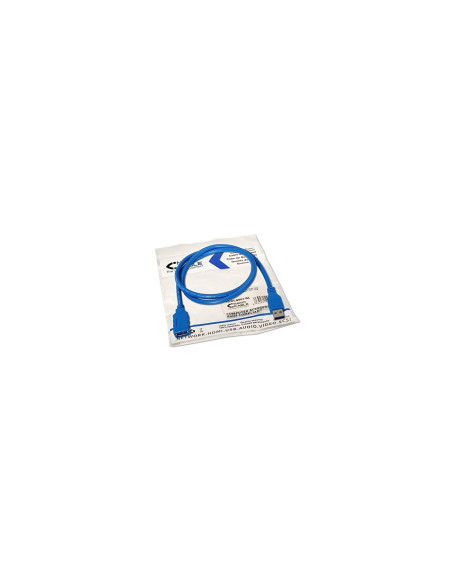 CABLE USB 3.0 TIPO A/M-A/H AZUL 1 MT NANOCABLE 10.01.0901-BL