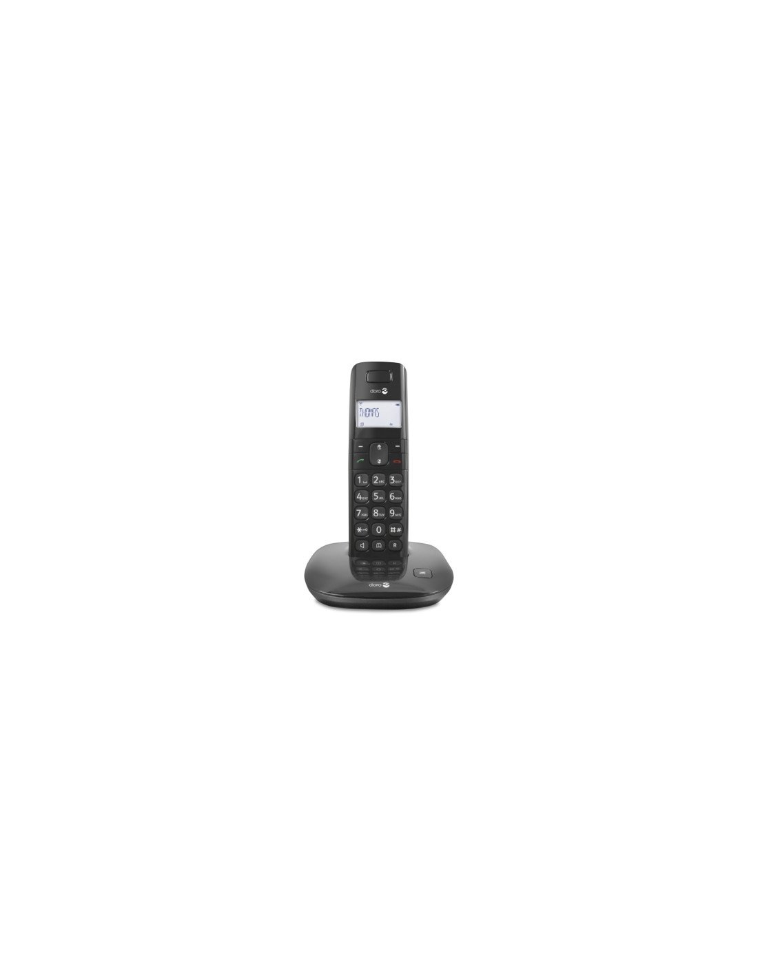 Telefono Doro dect Comfort 1010 inalambrico Identificador de llamadas negro TDDOCO1010B
