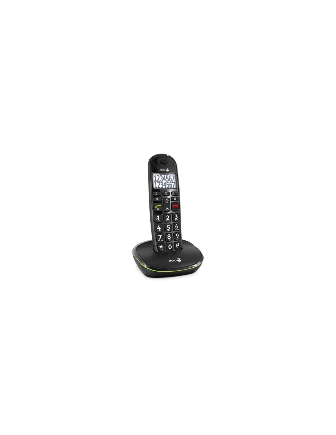 Telefono Doro dect phoneEasy 110 inalambrico Identificador de llamadas negro TDDOPHEA110B