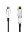 Aisens Cable Hdmi tipo-a estandar macho a Hdmi tipo-d micro macho V2.0 AOC desmontable premium alta velocidad 20m negro