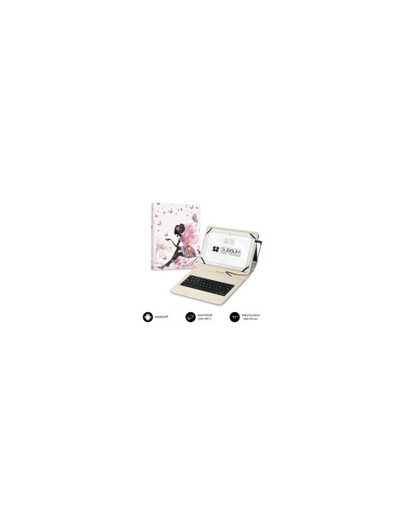 SUBBLIM SUBKT1-USB052 teclado para móvil Multicolor MicroUSB QWERTY Español