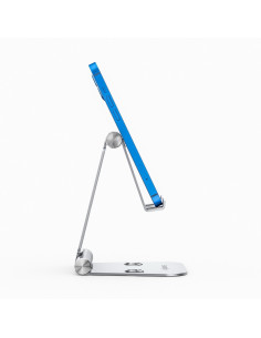 SOPORTE SOBREMESA PARA TABLET O MÓVIL DE 4.7" HASTA 13" COLOR PLATA AISENS