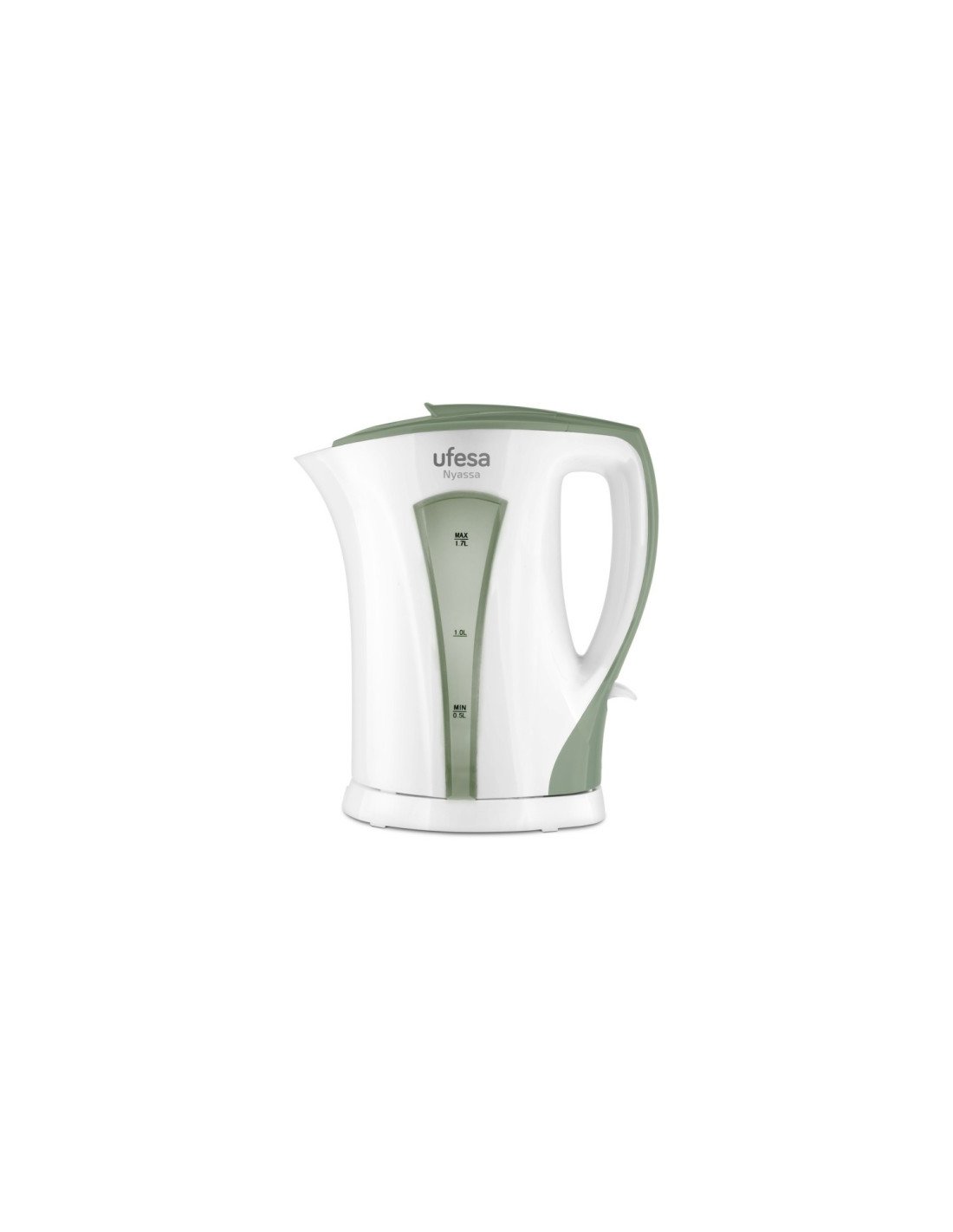 Ufesa Nyassa 1.7L tetera eléctrica 1,7 L 2200 W Verde, Blanco