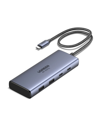 Ugreen 7-in-1 USB-C Hub CM498 Acoplamiento Base Gris