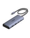 Ugreen 7-in-1 USB-C Hub CM498 Acoplamiento Base Gris