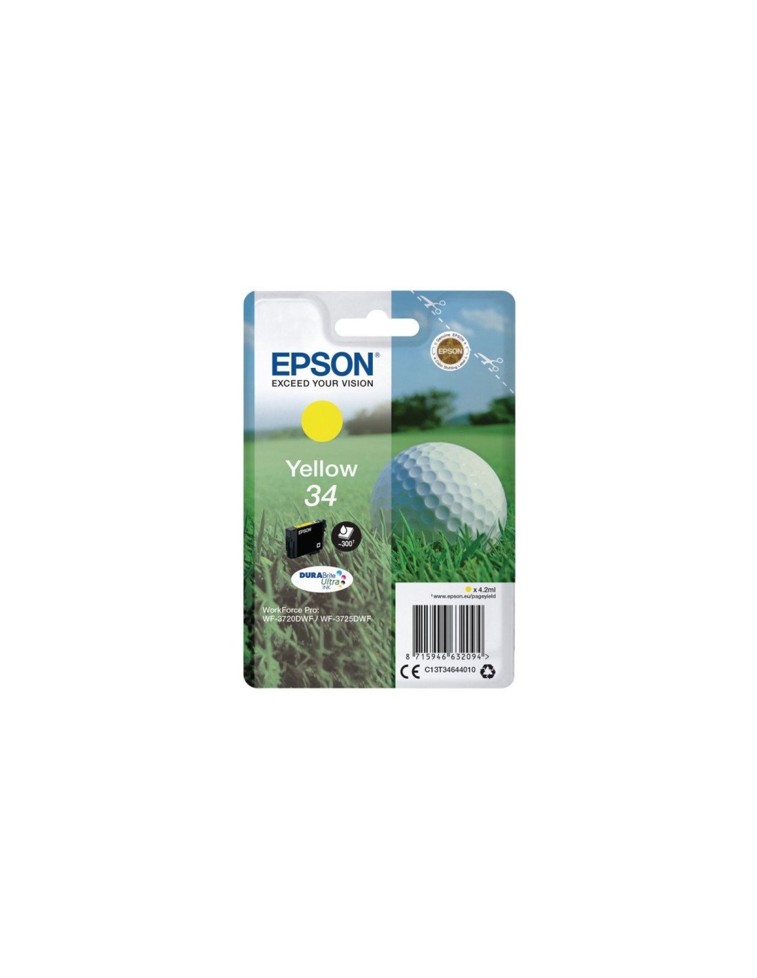 CARTUCHO EPSON T3464 AMARILLO C13T34644010