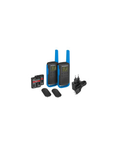 Motorola TALKABOUT T62 two-way radios 16 canales 12500 MHz Negro, Azul