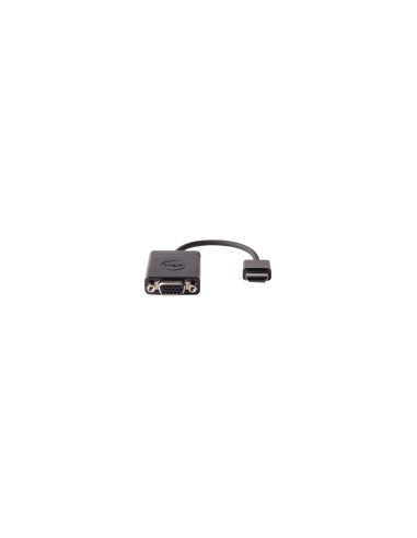 DELL Adaptador de cable de vÍ­deo HDMI, VGA (D-Sub) Negro