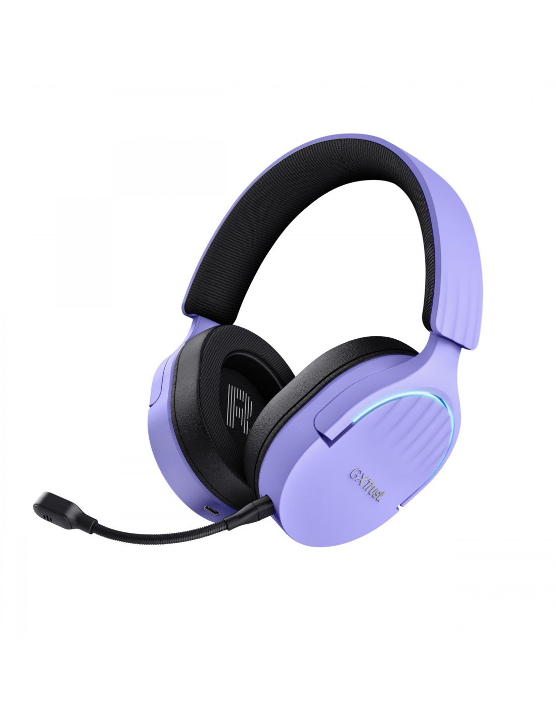 Trust GXT 491P FAYZO Auriculares Inalámbrico y alámbrico Diadema Juego USB tipo A Bluetooth Negro, Púrpura