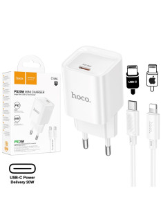 Cargador USB-C 20W + Cable Lightning - ¡Potente y rápido!