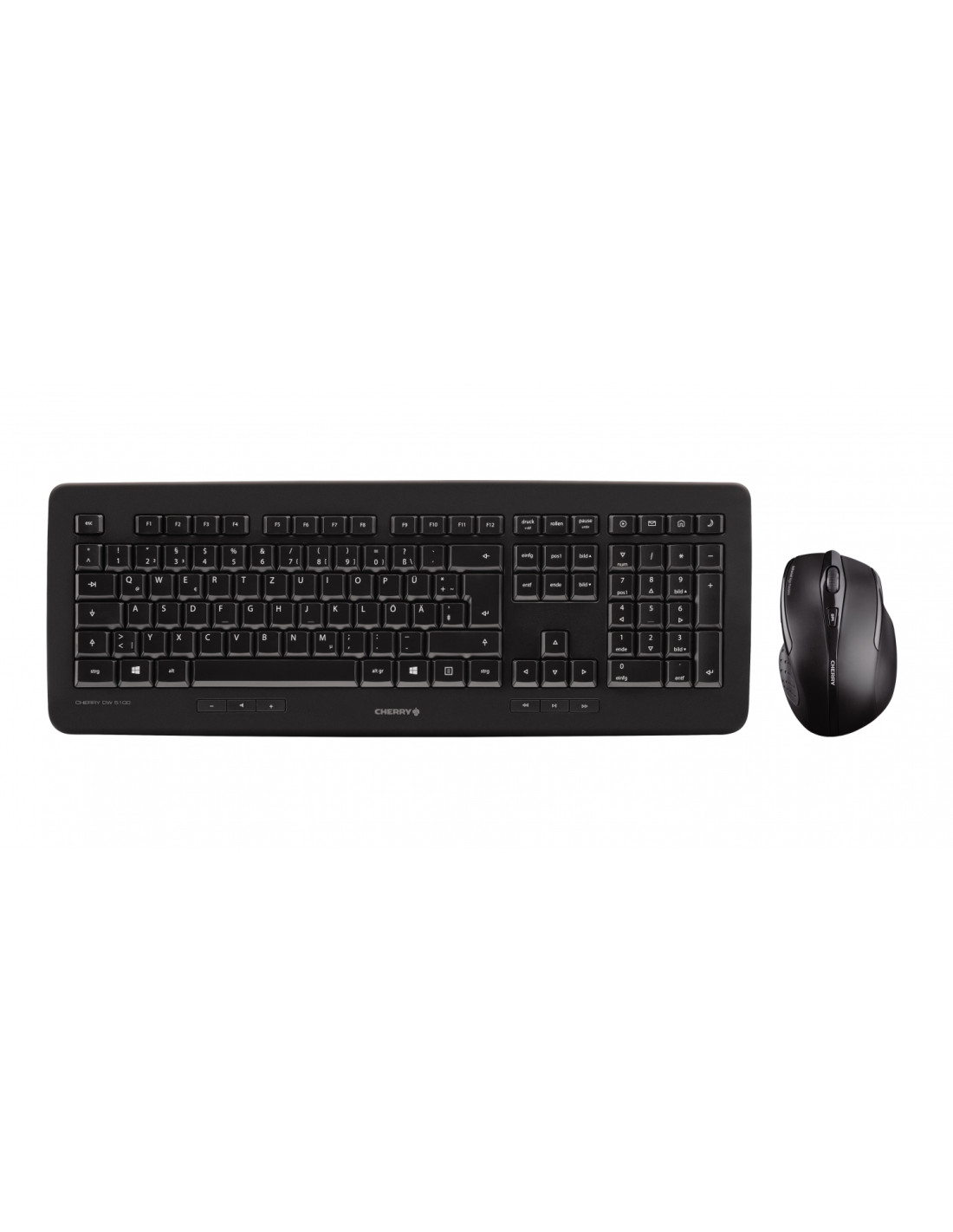 CHERRY DW 5100 teclado RF inalámbrico QWERTZ Alemán Negro