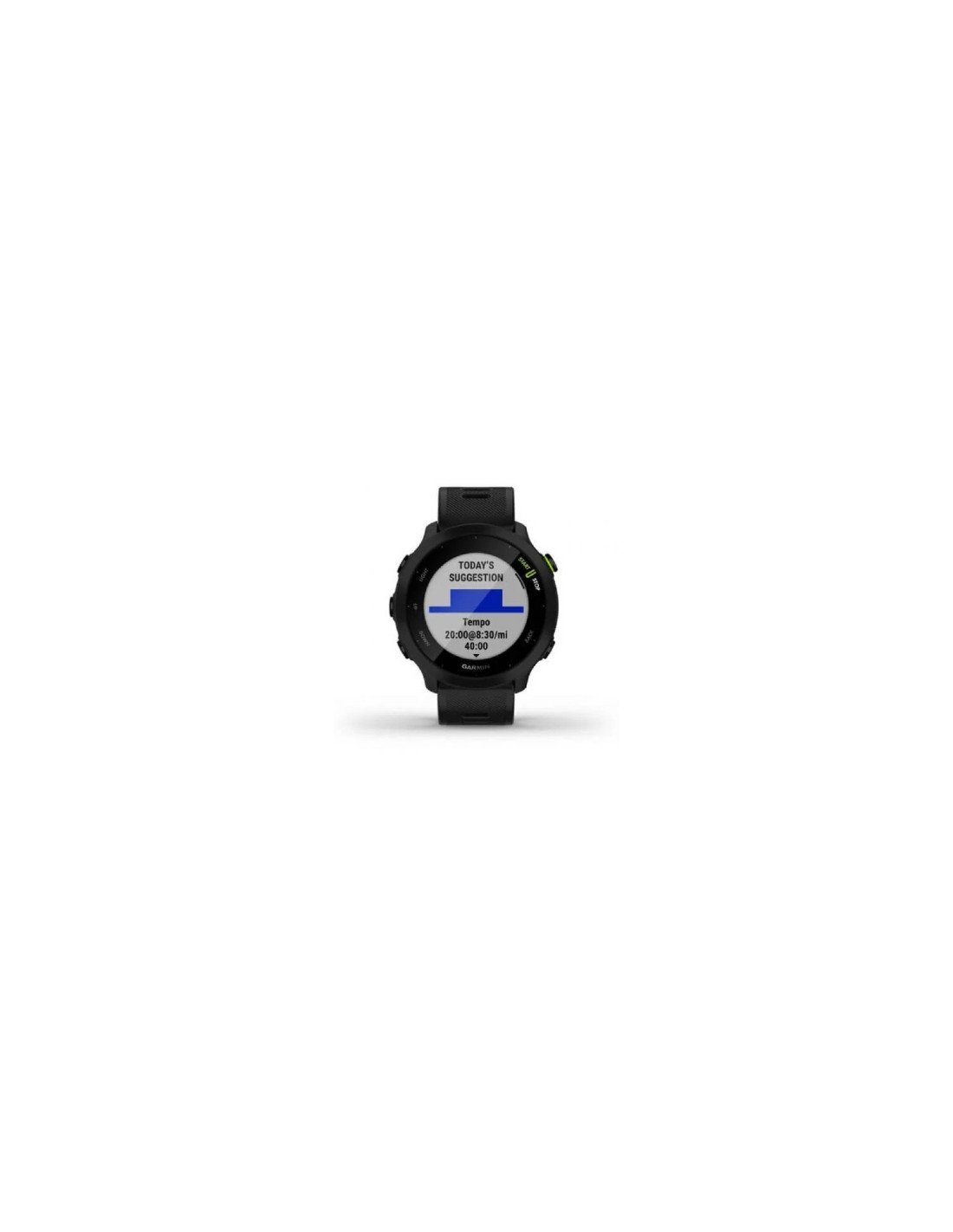 Garmin Forerunner 55 Smartwatch notificaciones frecuencia cardiaca gps negro
