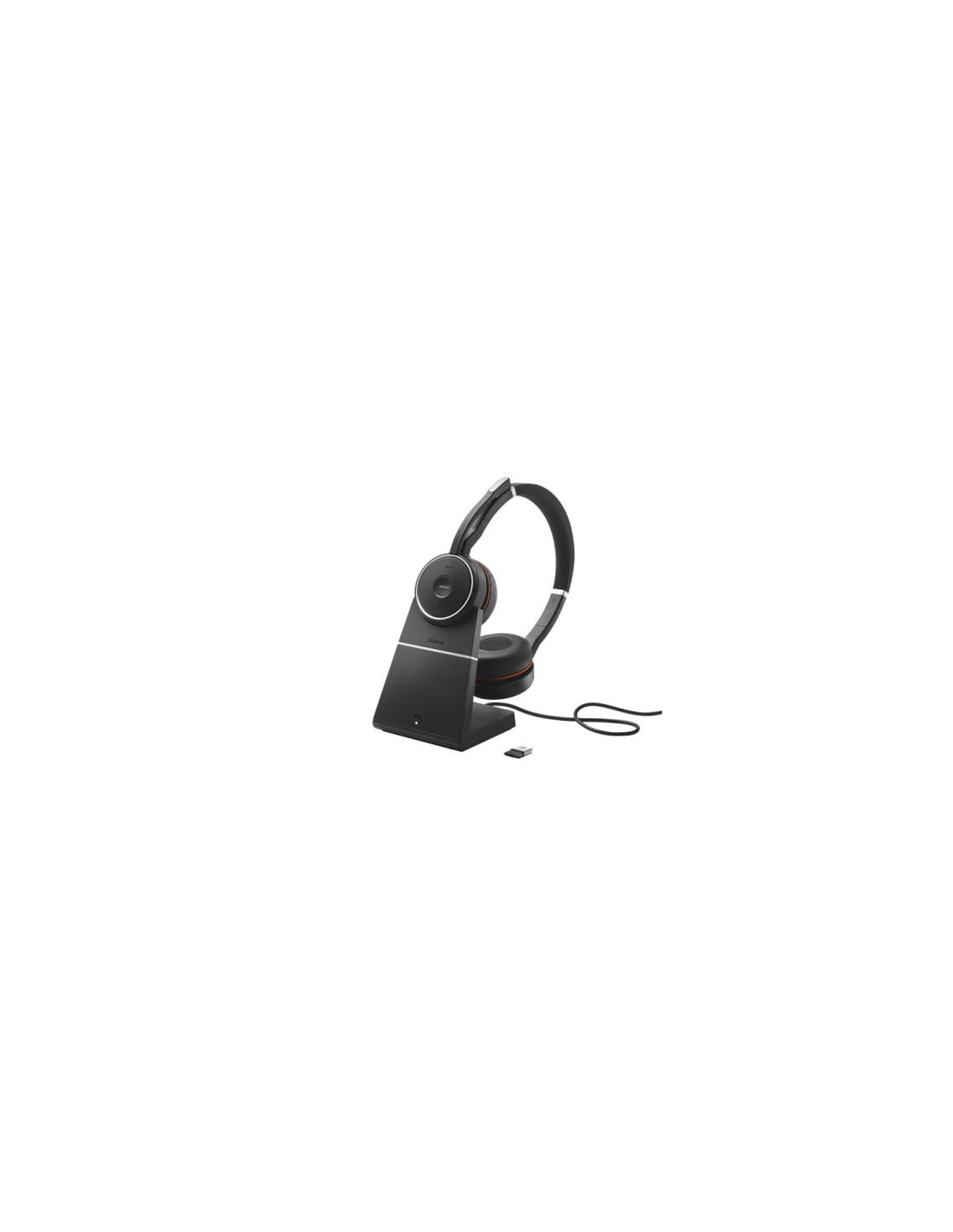 Jabra Evolve 75 Auriculares Inalámbrico y alámbrico Diadema Llamadas/Música Bluetooth Base de carga Negro