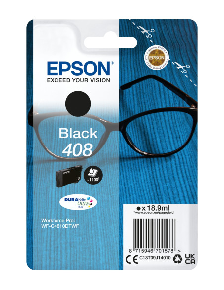 Epson Singlepack Black 408 DURABrite Ultra Ink