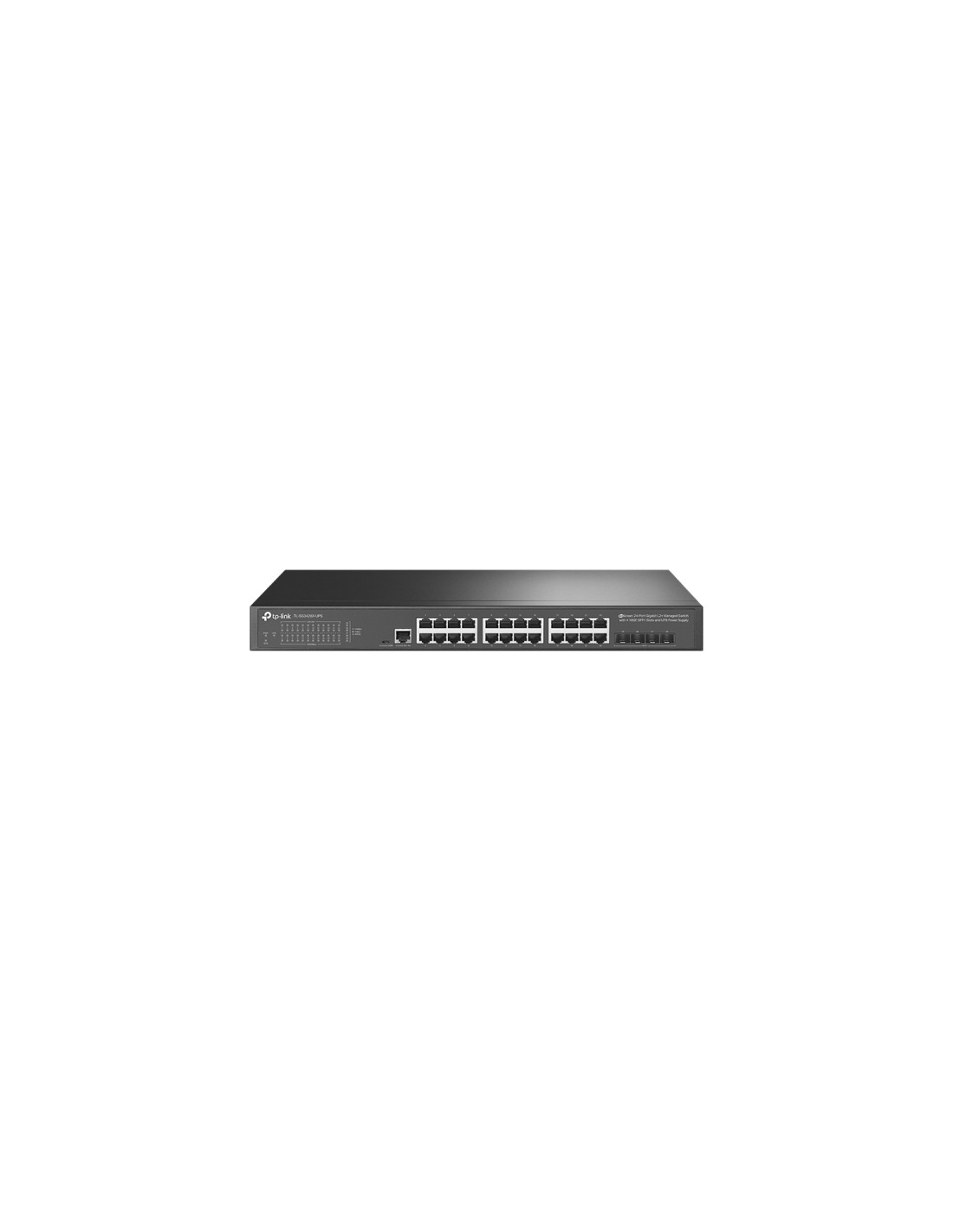 TP-Link JetStream TL-SG3428X-UPS switch Gestionado L2+/L3 Gigabit Ethernet (10/100/1000) 1U Negro